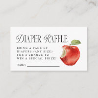 Rustic Apple Luier Raffle Ticket
