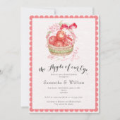 Rustic Apple Of Our Eye Fall Harvest Baby Shower Kaart (Voorkant)