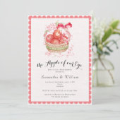 Rustic Apple Of Our Eye Fall Harvest Baby Shower Kaart (Staand voorkant)