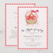 Rustic Apple Of Our Eye Fall Harvest Baby Shower Kaart (Voorkant / Achterkant)