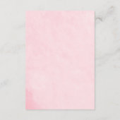 Rustic Apple Shower Detailkaart – Rood Aquarel Informatiekaartje (Achterkant)