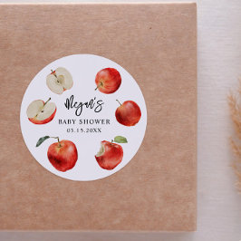 Rustic Apples Genderneutrale gunst Ronde Sticker
