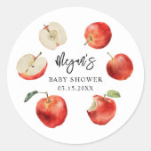 Rustic Apples Genderneutrale gunst Ronde Sticker (Voorkant)