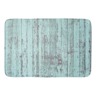 Rustic Aqua Barn Wood Badmat