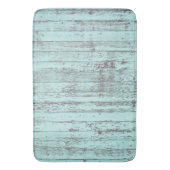 Rustic Aqua Barn Wood Badmat (Voorkant Verticaal)