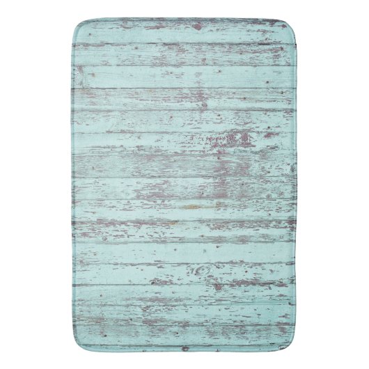 Rustic Aqua Barn Wood Badmat (Voorkant Verticaal)