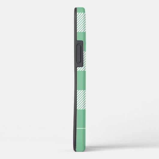 Rustic Aqua Pset Patroonmonogram Case-Mate iPhone Case (Achterkant / Rechts)