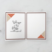 Rustic Arabesque Birthday Card Kaart (Binnen)