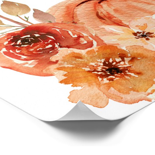 RUSTIC Arch Terracotta 1e Verjaardag Welkomstbord Poster (Hoek)