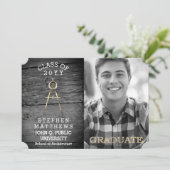 Rustic Architect Architecture Compass Afstuderen Kaart (Staand voorkant)