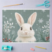 Rustic Arctic Rabbit Winter Illustratie Decoupage Tissuepapier (Craft)