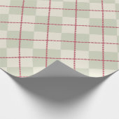 Rustic Argyle Kerst Inpakpapier (Hoek)