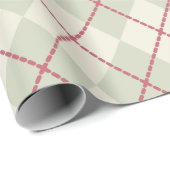 Rustic Argyle Kerst Inpakpapier (Rol Hoek)