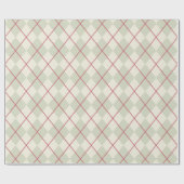 Rustic Argyle kerstinpakpapier Cadeaupapier (Vlak)