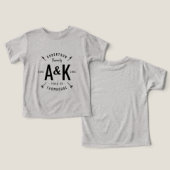 Rustic Arrow Family Monogram Farmhouse (Ontwerp Voorkant & Achterkant)