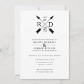 Rustic Arrow | Weddenschap Kaart (Voorkant)