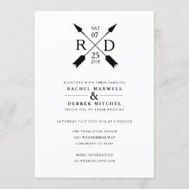 Rustic Arrow | Weddenschap Kaart