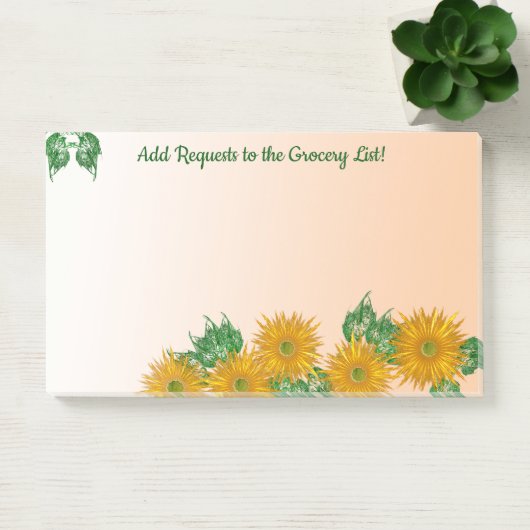 Rustic Art Flowers en Greenery Borders Post-it® Notes (Kantoor)