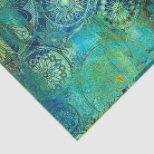 rustic, art nouveau, shabby, chic, green, gold, el tissuepapier (Detail)