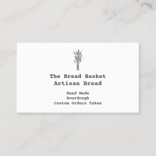 Rustic Artisan Bakkerij   Bundel Tarwe  Visitekaartje