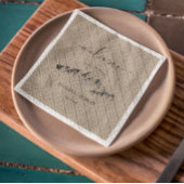 Rustic Artsy Mountain Wedding Persoonlijk Servet