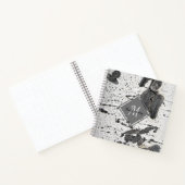 Rustic Aspen Bark Texture Monogram Name Custom Notitieboek (Binnen)