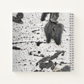 Rustic Aspen Bark Texture Monogram Name Custom Notitieboek (Achterkant)