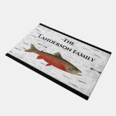 Rustic Aspen Bark Trout Deurmat (Schuin)