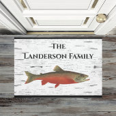 Rustic Aspen Bark Trout Deurmat