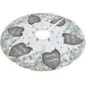 Rustic Aspen Bark Wood Carved Hearts zels Kerstboom Rok (Gekanteld)