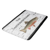 Rustic Aspen Trout visser Lake Kitchen | Badmat (Gekanteld)