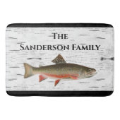 Rustic Aspen Trout visser Lake Kitchen | Badmat (Voorkant)