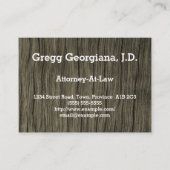 Rustic Attorney-at-Law Visitekaartje (Voorkant)