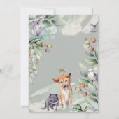 Rustic Australian Animals Wildlife Native Greenery Bedankkaart (Achterkant)