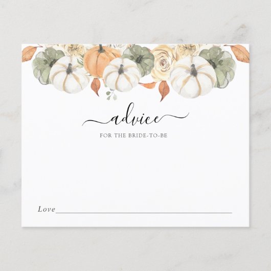 Rustic Autumn Advice voor de Bride (Voorkant)