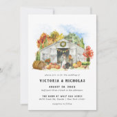 Rustic Autumn Barn | EVENTUELE Wekend ter illustra Kaart (Voorkant)