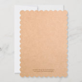 Rustic Autumn Birdcage Bridal Shower Kaart (Achterkant)