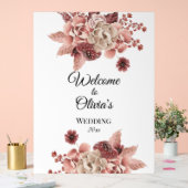 Rustic Autumn Blooms Waterverf Acryl Bord (Huwelijk)