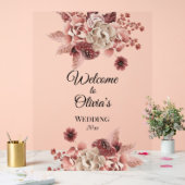 Rustic Autumn Blooms Waterverf Acryl Bord (Huwelijk)