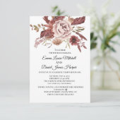 Rustic Autumn Blooms Waterverf Kaart (Staand voorkant)