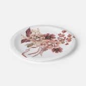 Rustic Autumn Blooms Waterverf Papieren Bordje (Gekanteld)