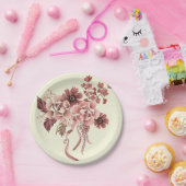 Rustic Autumn Blooms Waterverf Papieren Bordje (Feest)