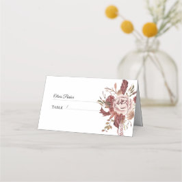 Rustic Autumn Blooms Waterverf Plaatskaartje