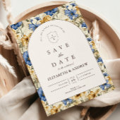 Rustic Autumn Botanical Wedding Save The Date