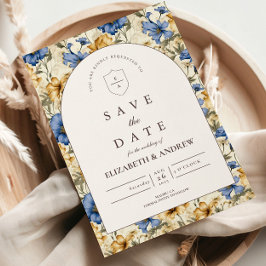Rustic Autumn Botanical Wedding Save The Date