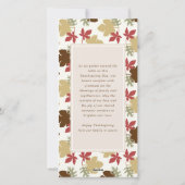 Rustic Autumn Branch Happy Thanksgiving Photo Feestdagenkaart (Achterkant)