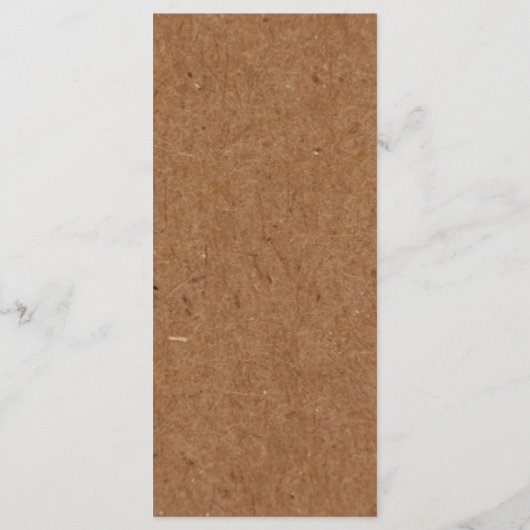 Rustic Autumn Bride Reception Shower Party Menu (Achterkant)