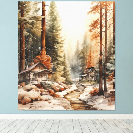 Rustic Autumn Canvas Afdruk (Insitu (Houten vloer))