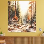 Rustic Autumn Canvas Afdruk (Insitu (Woonkamer))