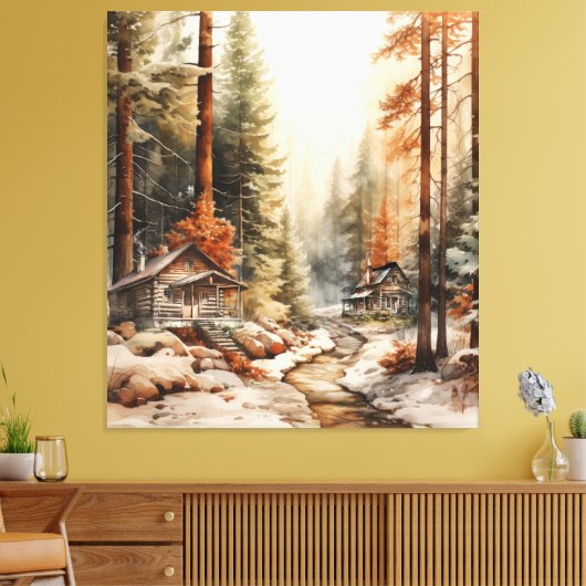Rustic Autumn Canvas Afdruk (Insitu (Woonkamer))
